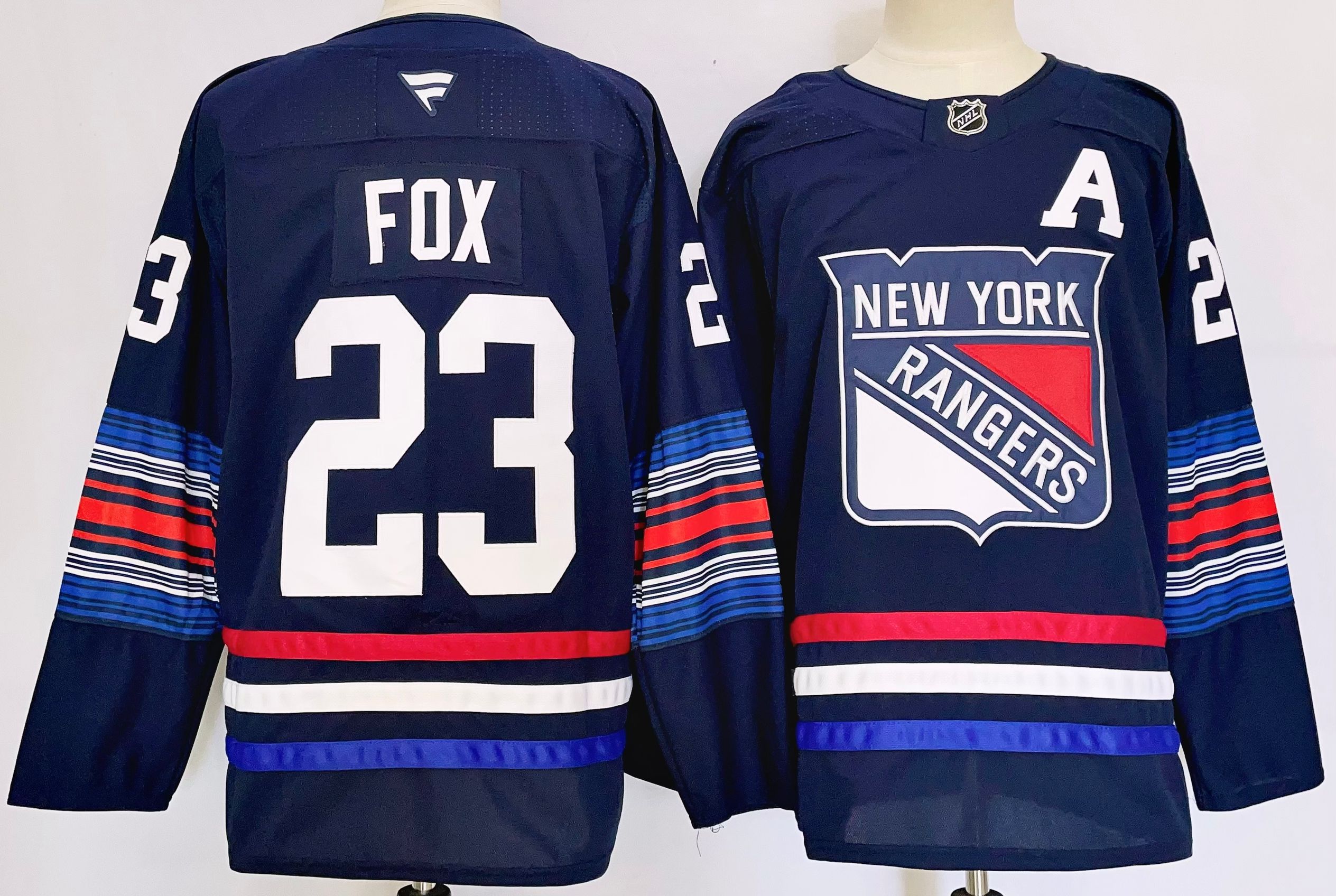 Men New York Rangers #23 Fox Drak Blue 2025 Home Premier Player NHL Jersey->new york rangers->NHL Jersey